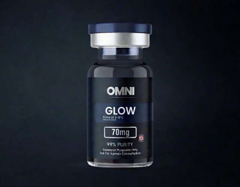 GLOW 70mg — GHK-Cu + BPC-157 + TB-500 — research grade, supplied for laboratory use only